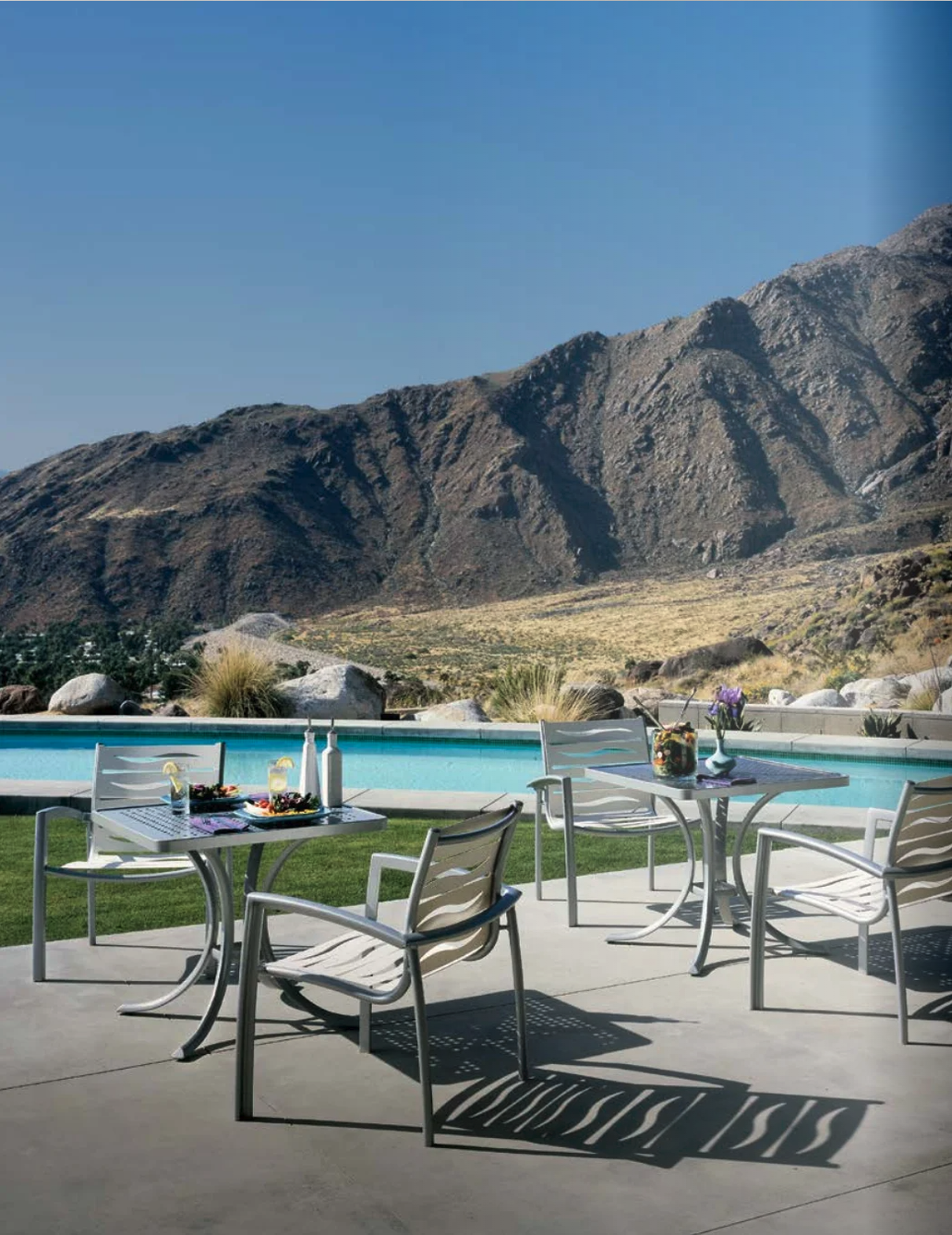 South Beach pool & mountains
